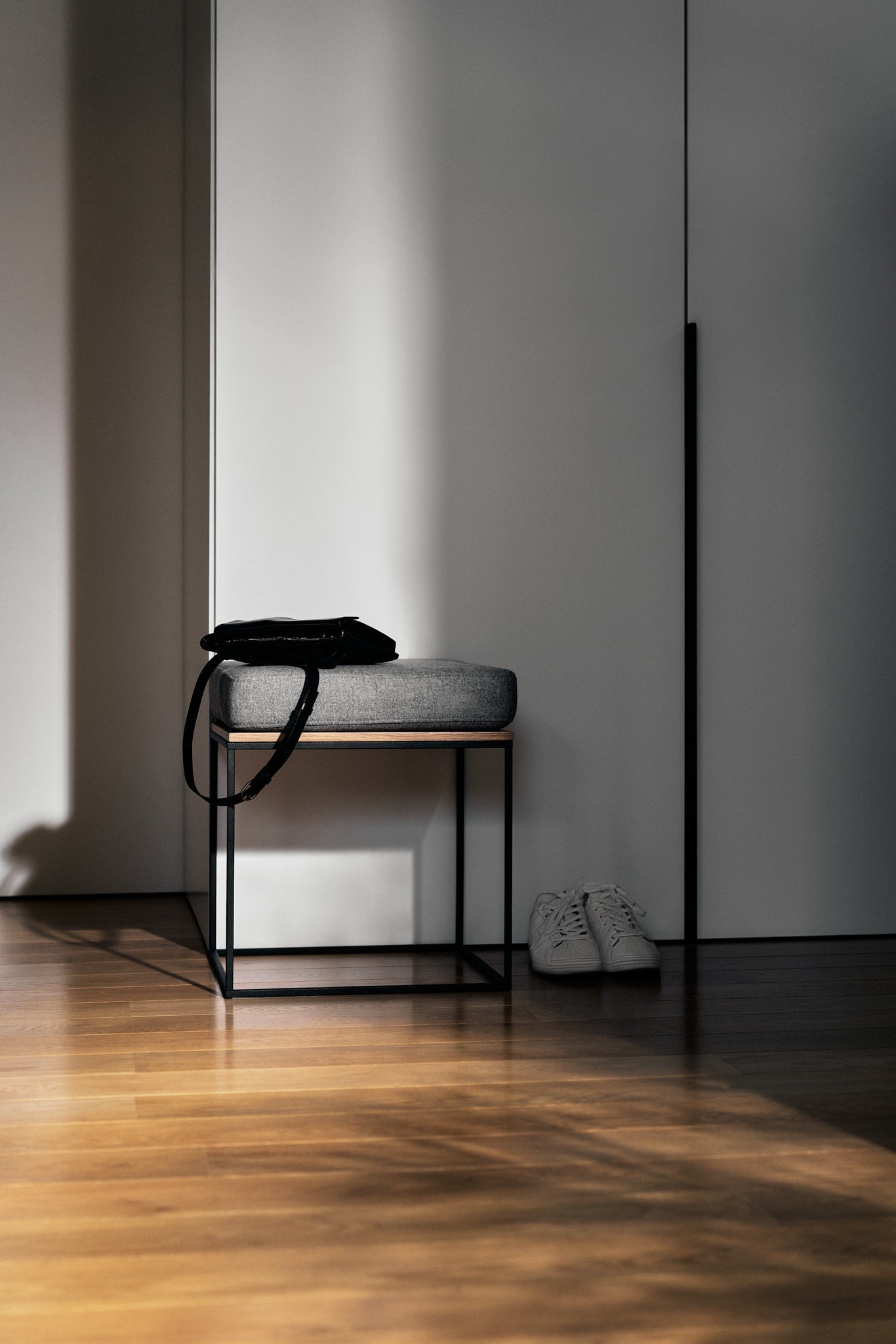 Don't let your hallway go unnoticed - make a statement with our collection of modern furniture. Browse coat racks, benches, poufs, stools, narrow sideboards, umbrella stands, and table consoles for small, japandi hallways. Entrance hall ideas.