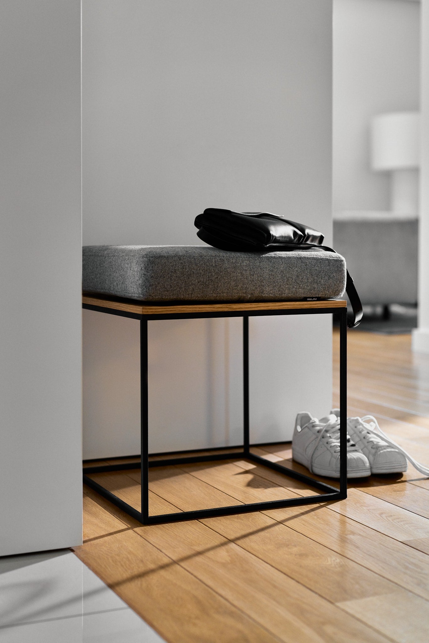 Don't let your hallway go unnoticed - make a statement with our collection of modern furniture. Browse coat racks, benches, poufs, stools, narrow sideboards, umbrella stands, and table consoles for small, japandi hallways. Entrance hall ideas.