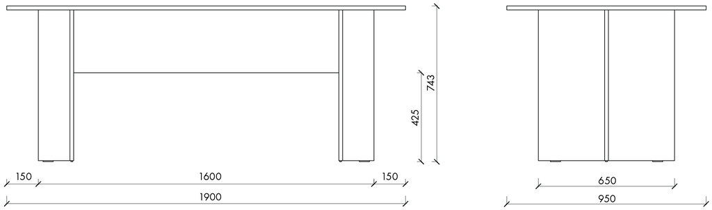 Hett Table - long