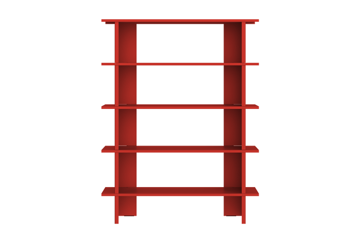 5 shelves
