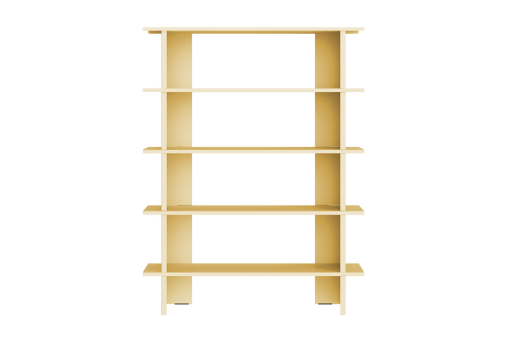5 shelves